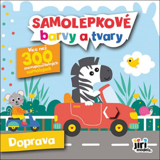 Samolepkovďż˝ barvy a tvary Doprava