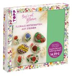 Kreativ-Set: Sag's mit Blumen - Florale Botschaften auf Steinen. Mit Anleitungsbuch und Material