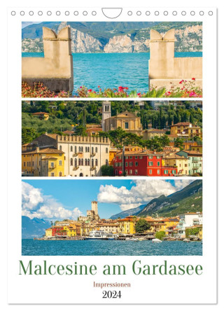 Malcesine am Gardasee - Impressionen (Wandkalender 2024 DIN A4 hoch), CALVENDO Monatskalender