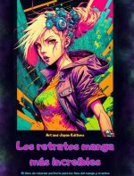 Los retratos manga más increíbles - El libro de colorear perfecto para los fans del manga y el anime