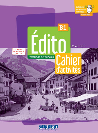 Edito B1 - 3eme édition - Cahier + cahier numérique + didierfle.app (Miękka)