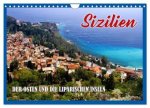 Sizilien - der Osten und die Liparischen Inseln (Wandkalender 2024 DIN A4 quer), CALVENDO Monatskalender