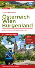 ADFC-Radtourenkarte ÖS2 Österreich Wien Burgenland 1:150:000, reiß- und wetterfest, E-Bike geeignet, GPS-Tracks Download, mit Bett+Bike Symbolen, mit