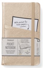 Bookaroo Pocket Notebook (A6) Journal - Gold