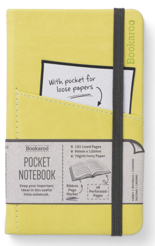 Bookaroo Pocket Notebook (A6) Journal - Lime