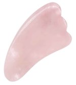 Gua Sha Palme en Quartz rose