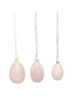 Œufs de Yoni en Quartz rose Assortiment de 3