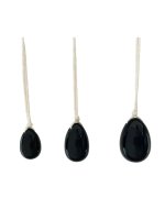 Œufs de Yoni en Obsidienne noire Assortiment de 3
