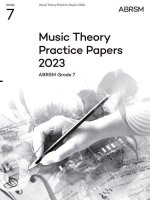 Music Theory Practice Papers 2023, ABRSM Grade 7 (Paperback, Book)