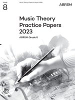 Music Theory Practice Papers 2023, ABRSM Grade 8 (Paperback, Book)