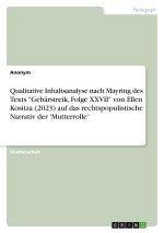 Qualitative Inhaltsanalyse nach Mayring des Texts 