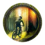 Dřevěné puzzle Biker v lese 250 dílků EKO