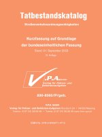 Bundeseinheitlicher Tatbestandskatalog Polizeifassung, gebunden