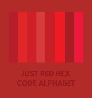 JUST RED HEX CODE ALPHABET