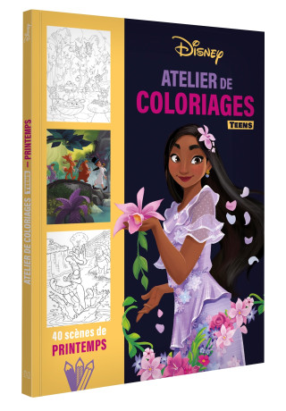 DISNEY - Atelier de coloriages Teens - Scènes de printemps
