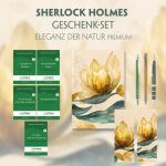 Sherlock Holmes Geschenkset - 5 Bücher (mit Audio-Online) + Eleganz der Natur Schreibset Premium, m. 5 Beilage, m. 5 Buch