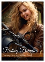 Riding Beauties (Wandkalender 2024 DIN A2 hoch), CALVENDO Monatskalender