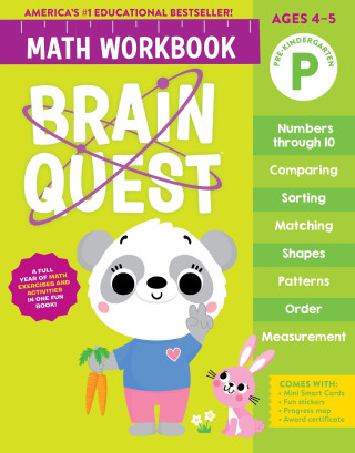 BRAIN QUEST MATH WORKBK PRE K
