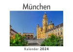 München (Wandkalender 2024, Kalender DIN A4 quer, Monatskalender im Querformat mit Kalendarium, Das perfekte Geschenk)