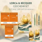 Lorca & Bécquer Geschenkset - 3 Bücher (mit Audio-Online) + Eleganz der Natur Schreibset Premium, m. 3 Beilage, m. 3 Buch