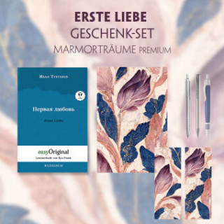 Erste Liebe Geschenkset (Softcover mit Audio-Online) + Marmorträume Schreibset Premium, m. 1 Beilage, m. 1 Buch