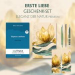 Erste Liebe Geschenkset (Hardcover mit Audio-Online) + Eleganz der Natur Schreibset Premium, m. 1 Beilage, m. 1 Buch