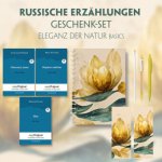 Russische Erzählungen Geschenkset - 3 Bücher (mit Audio-Online) + Eleganz der Natur Schreibset Basics, m. 3 Beilage, m. 3 Buch