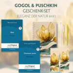 Gogol & Puschkin Geschenkset - 2 Bücher (mit Audio-Online) + Eleganz der Natur Schreibset Basics, m. 2 Beilage, m. 2 Buch