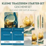 Kleine Tragödien Starter-Paket Geschenkset - 3 Bücher (mit Audio-Online) + Eleganz der Natur Schreibset Premium, m. 3 Beilage, m. 3 Buch