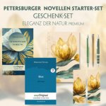 Petersburger Novellen Starter-Paket Geschenkset - 2 Bücher (mit Audio-Online) + Eleganz der Natur Schreibset Premium, m. 2 Beilage, m. 2 Buch