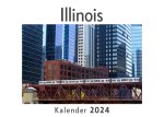 Chicago (Wandkalender 2024, Kalender DIN A4 quer, Monatskalender im Querformat mit Kalendarium, Das perfekte Geschenk)