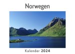 Norwegen (Wandkalender 2024, Kalender DIN A4 quer, Monatskalender im Querformat mit Kalendarium, Das perfekte Geschenk)