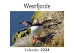 Westfjorde  (Wandkalender 2024, Kalender DIN A4 quer, Monatskalender im Querformat mit Kalendarium, Das perfekte Geschenk)