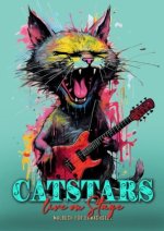 Catstars live on Stage Malbuch für Erwachsene