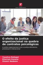 O efeito da justiça organizacional na quebra de contratos psicológicos