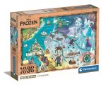 Puzzle 1000 compact Disney maps Frozen
