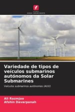 Variedade de tipos de veículos submarinos autónomos da Solar Submarines