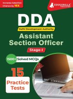 DDA (Delhi Development Authority) Assistant Section Officer Stage I (English Edition) Book 2023 - 10 Full Length Mock Tests (Paper I and Paper III) wi