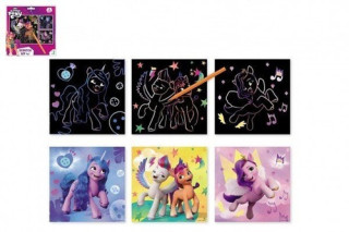 Škrabací obrázek barevný My little Pony 3ks