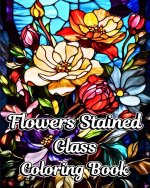 Flowers Stained Glass Coloring Book