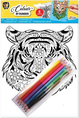 Malovďż˝nďż˝ podle ďż˝ďż˝sel A4, pastelky Tygr
