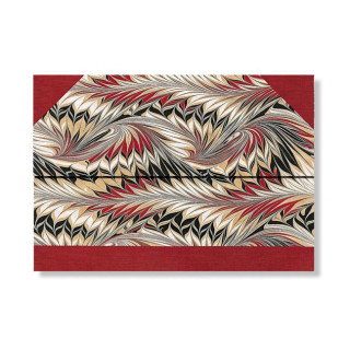 Cockerell Marbled Paper Rubedo Document Folder