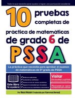 10 pruebas completas de práctica de matemáticas de grado 6 de PSSA