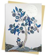 Alexandra Milton: Silver Tree of Life with Four White-Throated Magpies Greeting Card Pack