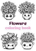 Flowers coloring book