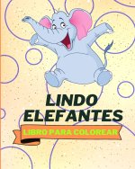 Libro Para Colorear de Lindos Elefantes
