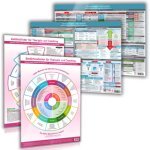 [4er Set] Das moderne Heilpraktiker-Praxis-Poster-Set mit ICD-10 (F) Wandpostern Teil 1 und 2, 6 Teile