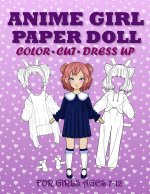 Anime Girl Paper Doll for Girls Ages 7-12