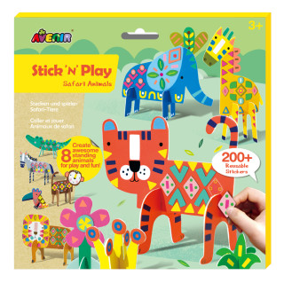 Zestaw kreatywny Stick "N" Play Zwierzďż˝ta safari