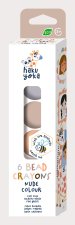 Kredki koralikowe ziemiste 6  kolorów